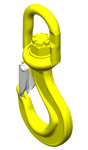 Afbeelding Wartelhaak met klep Grade 80 - 10mm3150 kg