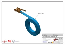 Afbeelding Sjorband eindloos blauw 25 mm 1500daN 3m