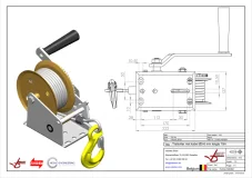 Afbeelding Trailerlier met kabel niet geremd 720 kg