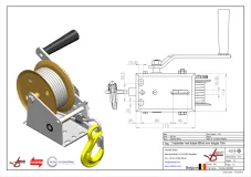 Afbeelding Trailerlier met kabel niet geremd 540 kg