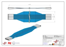 Afbeelding Hijsbanden dubbel gelaagd met lusbescherming 8 ton 6 meter