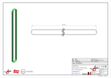 Afbeelding Rondstrop met dubbele mantel 2 ton NWL 2 m