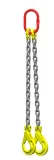 Afbeelding Ketting tweesprong Grade 80 met veiligheidshaak 1.5m 6 mm