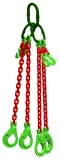Afbeelding Kettingviersprong Grade 100 met veiligheidshaak en inkorthaak 3.5m 8 mm