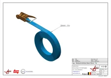 Afbeelding Sjorband eindloos blauw 25 mm 1500 daN 7m