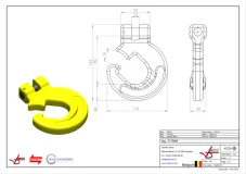 Afbeelding C Haak Grade 80- Sjorketting 13 mm 5300 kg