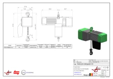 Afbeelding Elektrische ketting takel 500 kg 7 & 2,5 m/min