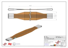 Afbeelding Hijsbanden dubbel gelaagd met lusbescherming 6 ton 5 meter