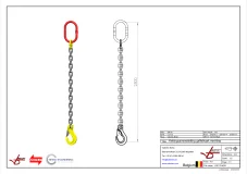 Afbeelding Kettingleng Grade 80 met haak klep 2.5m Dia.13 mm