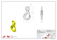 Afbeelding Oogveiligheidshaak Grade 80 - Sjorketting 10 mm 3150 kg