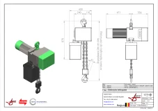 Afbeelding Elektrische ketting takel 5000 kg 3 & 1 m/min