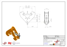 Afbeelding Balkenklem met ophangoog 5t bek 90-320 mm