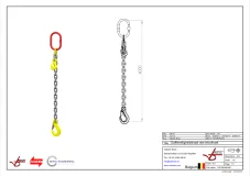 Afbeelding Kettingleng Grade 80 met haak klep en inkorthaak 4m 6 mm