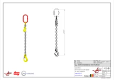 Afbeelding Kettingleng Grade 80 met haak klep en inkorthaak 2m Dia.13 mm