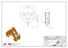 Afbeelding Balkenklem met ophangoog 1t bek 75-230 mm