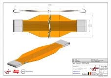 Afbeelding Hijsbanden dubbel gelaagd met lusbescherming 10 ton 5 meter