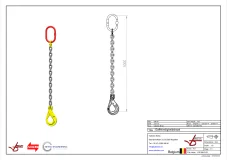 Afbeelding Kettingleng Grade 80 met veiligheidshaak 1m 6 mm