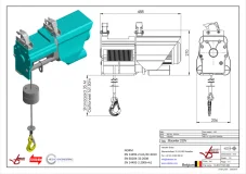 Afbeelding Lieren: ELIPAYT Bouwlier industrieel 230 V 34m LH 300-600 kg SWL