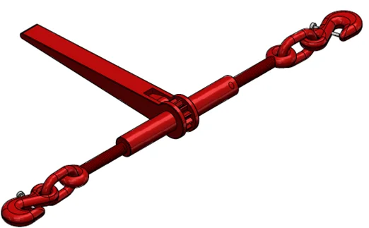 Afbeelding Ratelspanner Grade 80 -Sjorketting 10 mm 6400 daN