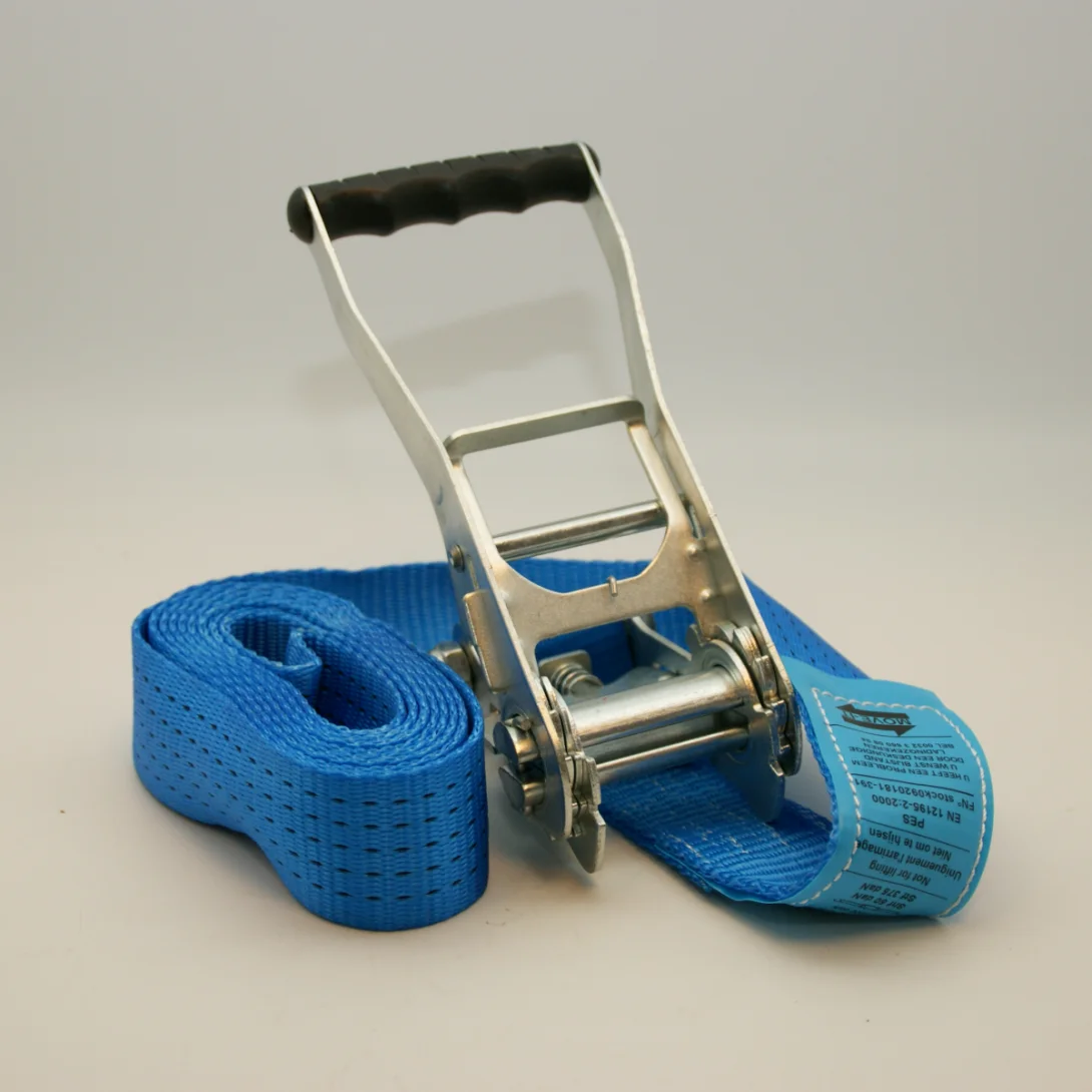 Afbeelding Sjorband eindloos blauw 50 mm 4000daN 9m