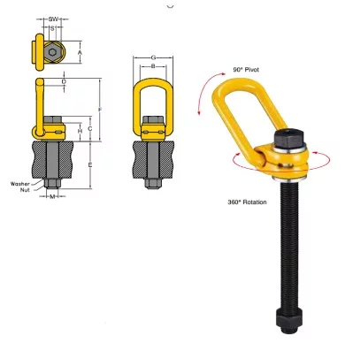 YOKE Load Ring LBO-L 8-211-003 0.3 ton