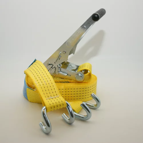 Sjorband brede haak geel 50 mm 2000 daN 6m