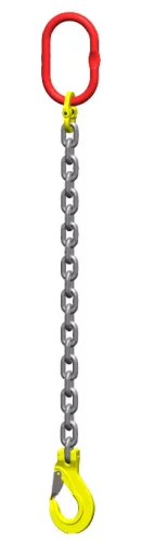 Kettingleng Grade 80 met haak klep 2m 6 mm