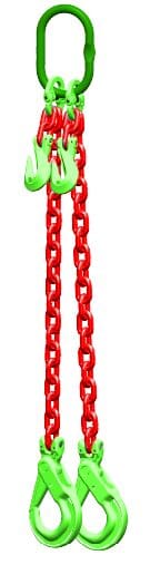 Kettingtweesprong: G100 Voorzien van zelfsluitende haak, veiligheidshaak en inkorthaak, 5,5m Dia.13mm