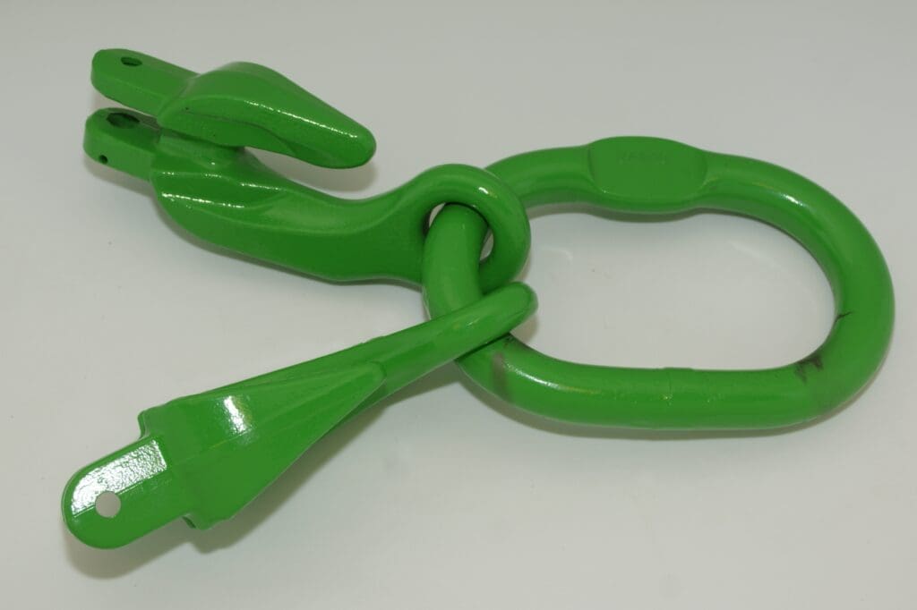 Ophangring voor twee lengen met geintegreerde inkorthaak 8mm G100 2500 kg