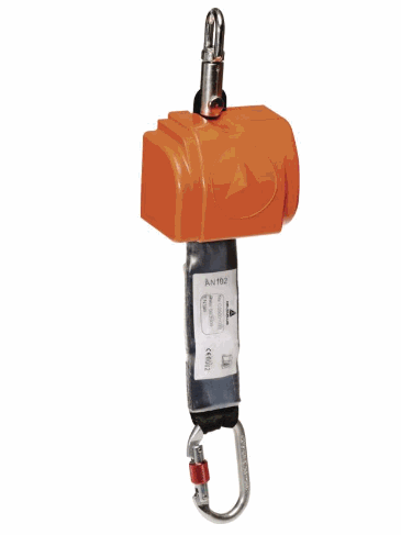 Valblokje met automatische lijnspanner, Antichute à rappel automatique à sangle/2, 50 m