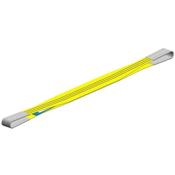 Hijsband in twee lagen en lus bescherming Polyester hijsband 3 ton 1,5 meter