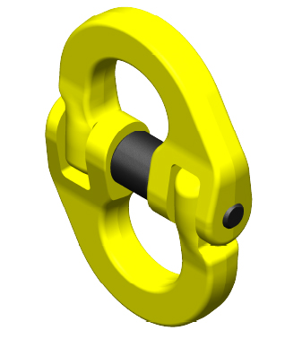 Haken: Verbindingsschakel om ketting met andere onderdelen te verbinden., G80- 6mm 1120 kg