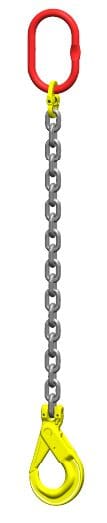 Kettingleng : G80 Voorzien van zelfsluitende haak, veiligheidshaak, 4,5m Dia.8mm