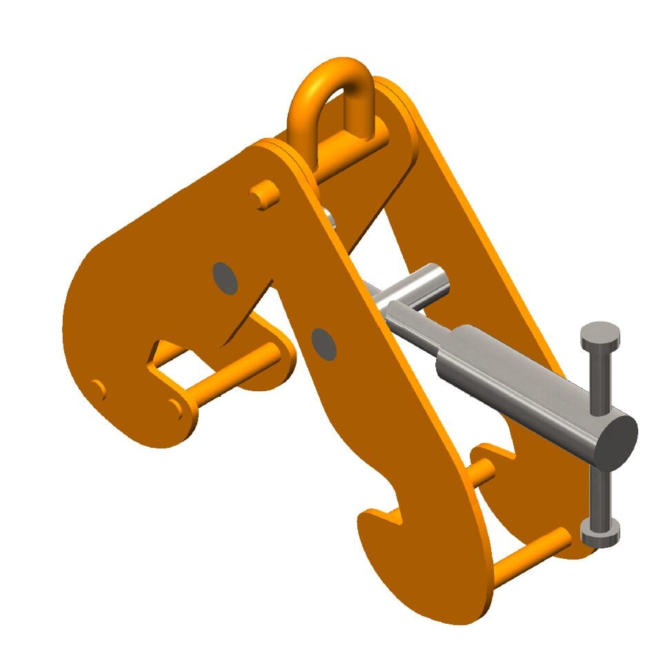 Klem: Balkenklem met ophangoog 10t bek 90-320mm
