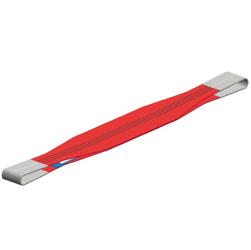 Hijsband in 2 lagen en lus bescherming Polyester hijsband 5 ton 5 meter