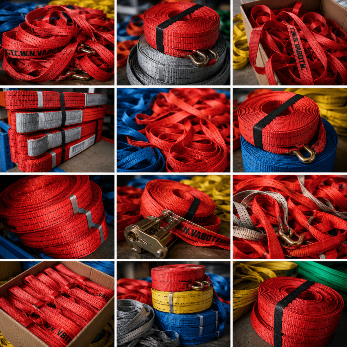 Sjorband 1: Band per meter / rol 100 meter 35mm 1250daN LC 3750 daN MBL ORANJE