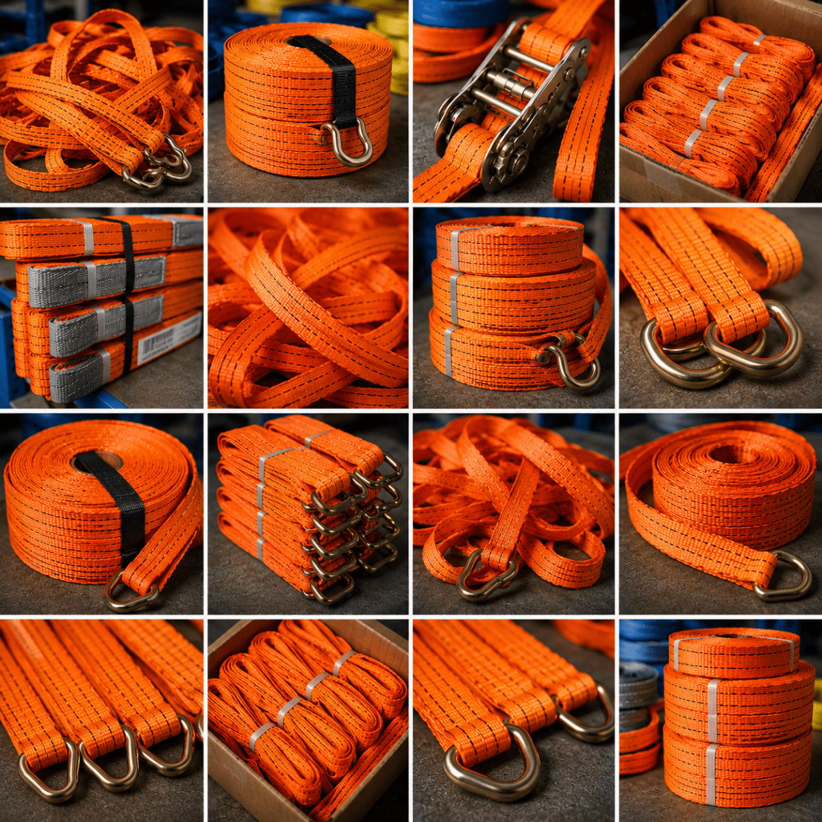 Sjorband 1: Band per meter / rol 100 meter 38mm 1500daN LC 4500daN MBL ORANJE