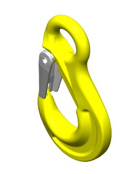 Haken: Hijshaak voorzien van oog. Ooghaak met klep. G80 -26mm 21200 kg