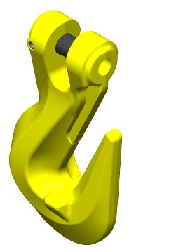 Haken: Inkorthaak om ketting in te korten voorzien van een gaffel om ketting te monteren. Gaffelinkorthaak. G80- 10mm 3150 kg