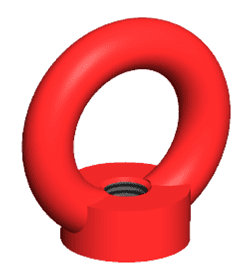 Haken: Oogmoer, Hefmoer. Hijspunt, hijsoog Grade 80 M48