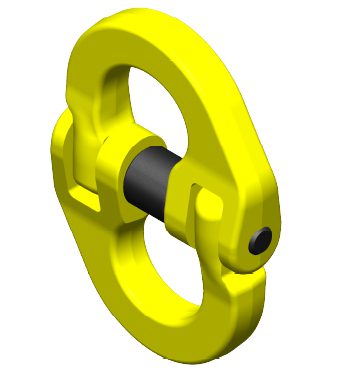 Haken: Verbindingsschakel om ketting met andere onderdelen te verbinden G80- 6mm 1120 kg