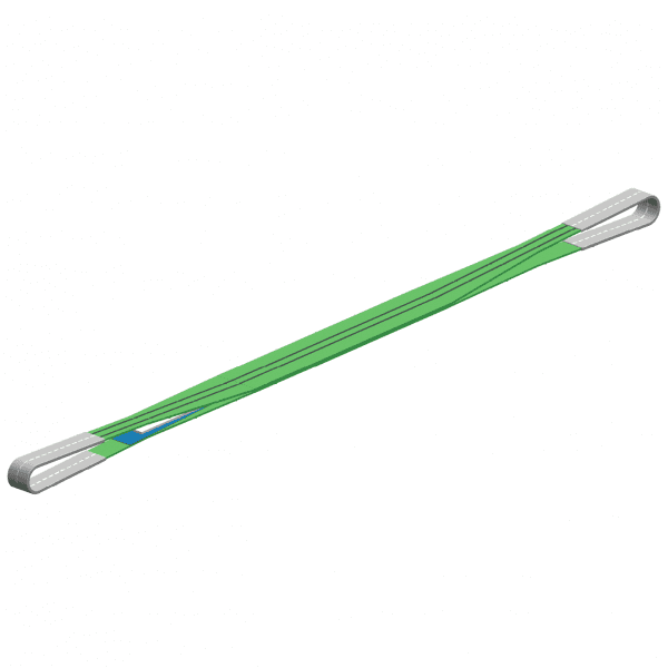 Hijsbanden in 2 lagen en lus bescherming Polyester hijsband 2 ton 0,5 meter