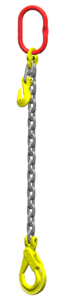 Kettingleng : G80 Voorzien van zelfsluitende haak, veiligheidshaak, en inkorthaak 3m Dia.13mm
