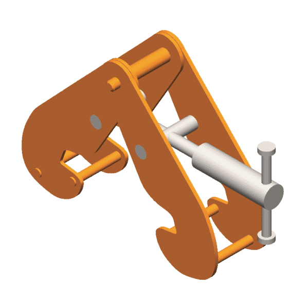 Klem: Balkenklem met ophangas 5t bek 80-320mm kortste inwhoogte