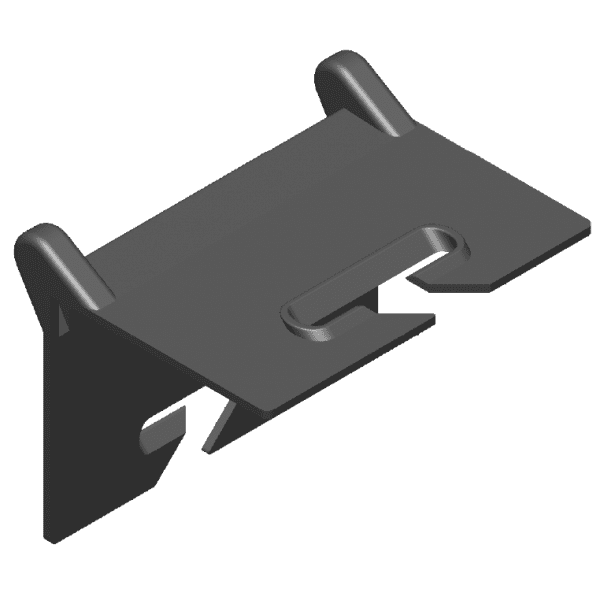 Sjorband 1: ECO Zwarte PE hoekbeschermer schade vermijden aan sjor en hijsbanden 90x 90x 130 (LXHXB)