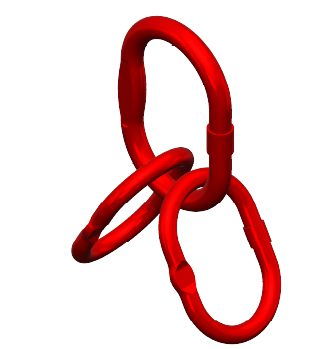 Topschalm: Dubbele ophangring trippelring, topverdeelschalm G80- 22mm 31500 kg